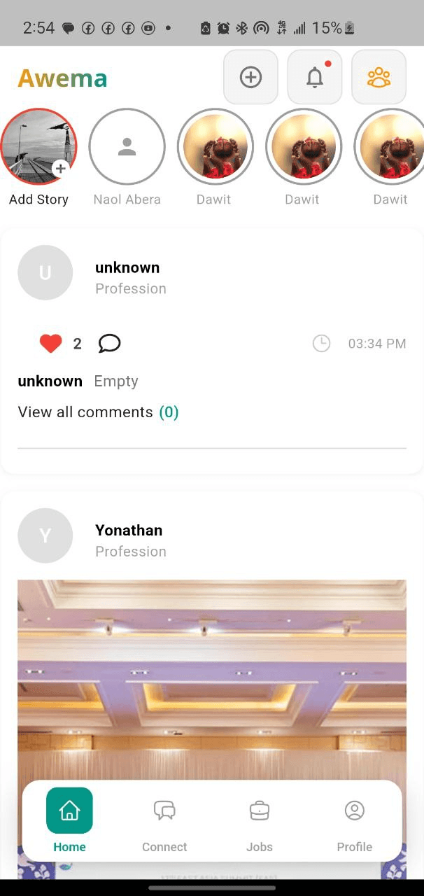 Awema Social & Career Network screenshot 1