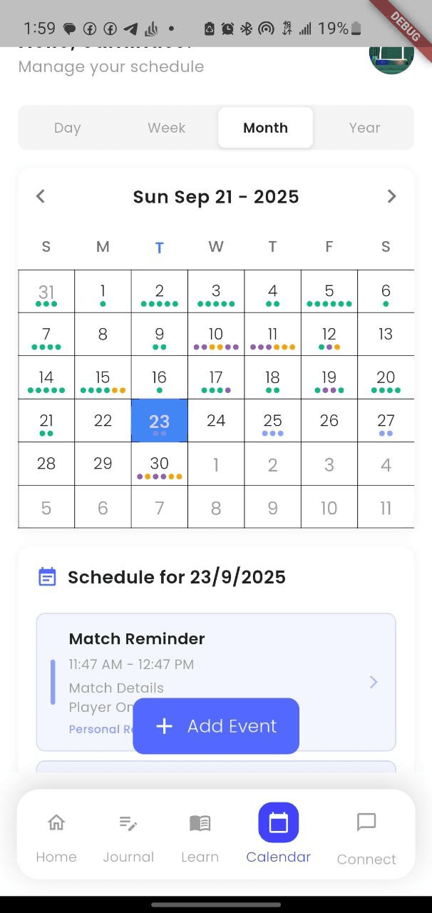 MPI Tennis Training & Analytics screenshot 2