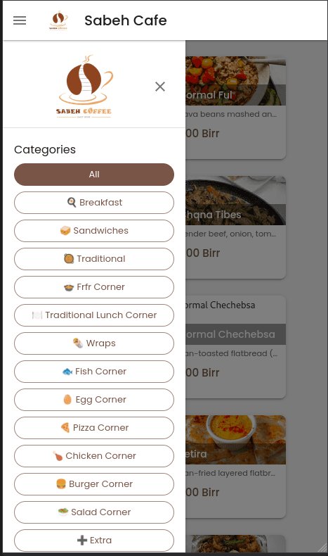 Sabeh Cafe screenshot 1
