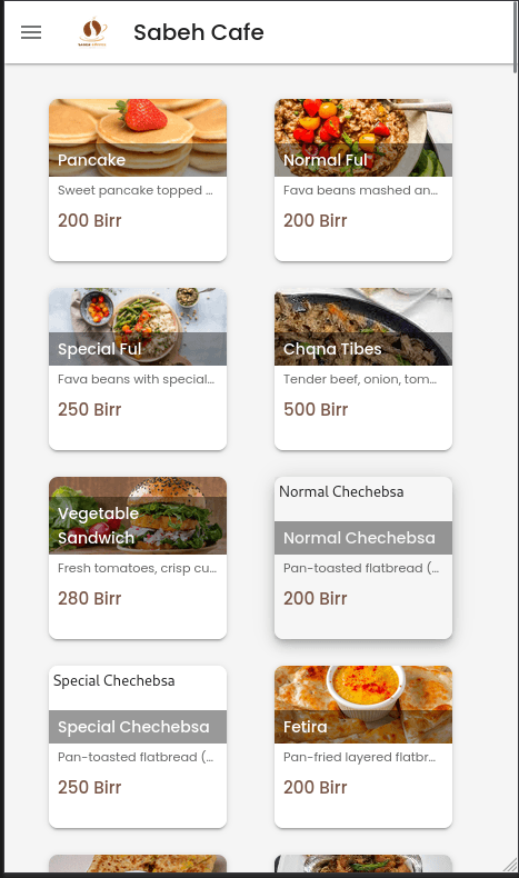 Sabeh Cafe screenshot 2